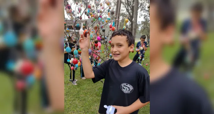 A época de páscoa é muito aguardada por todos na escola, pois desenvolve diversas questões culturais da localidade 