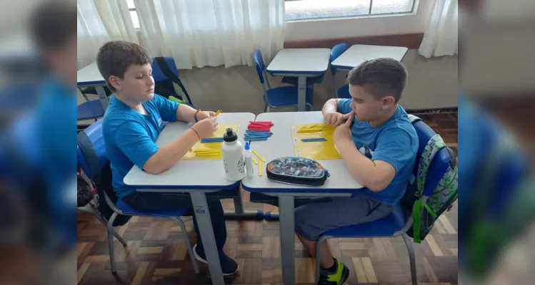 As atividades foram realizadas na disciplina de matemática e visavam trabalhar as tamáticas da aula de forma prazerosa para os alunos