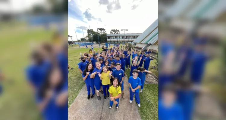 A visita mobilizou a escola e, junto a videoaula do projeto Vamos Ler sobre o dia do jornalista, esclareceu aos alunos quais as demandas e tarefas de um profissional desta área