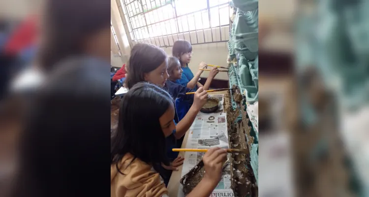 Cada aluno ficará responsável pela confecção de uma parte da maquete, além dos trabalhos realizados em grupo na sala de aula