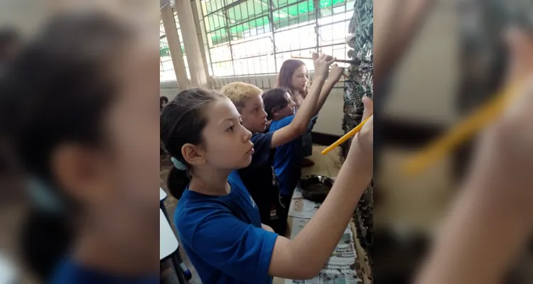 Cada aluno ficará responsável pela confecção de uma parte da maquete, além dos trabalhos realizados em grupo na sala de aula