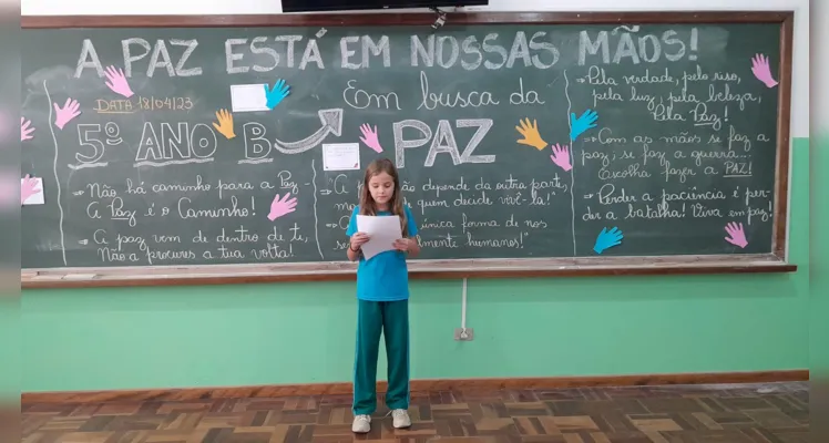 Alunos puderam ser agentes ativos da paz