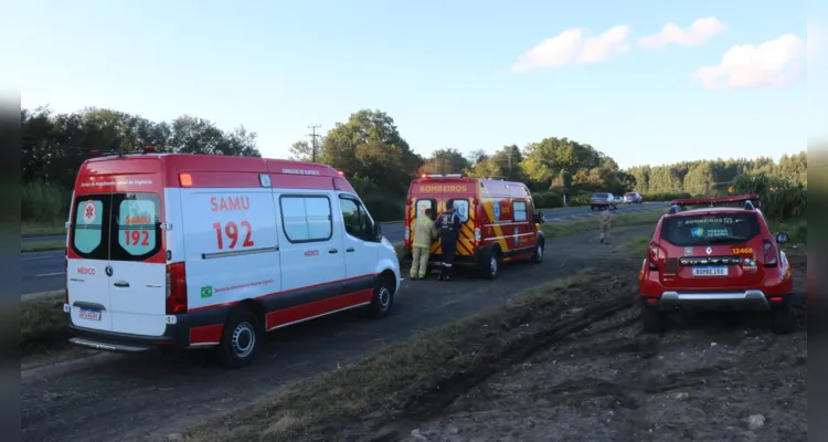 Vítima foi atendida pelo Siate e pelo médico do Samu