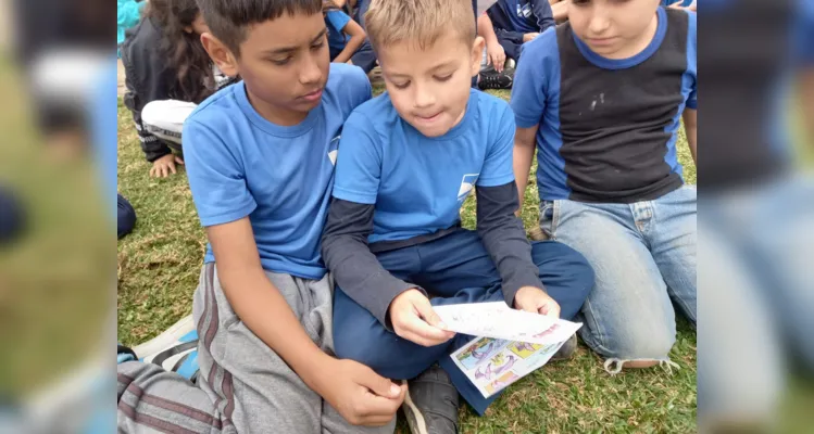 Os alunos puderam aproveitar o espaço para desenvolver o hábito da leitura  