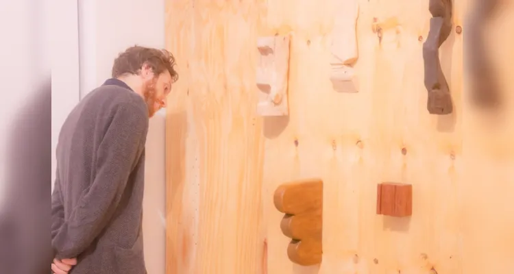A exposição é do artista ponta-grossense Carlos Ferro