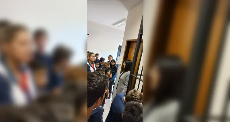 Os estudantes tiveram a chance de conhecer todos os ambientes das duas instituições