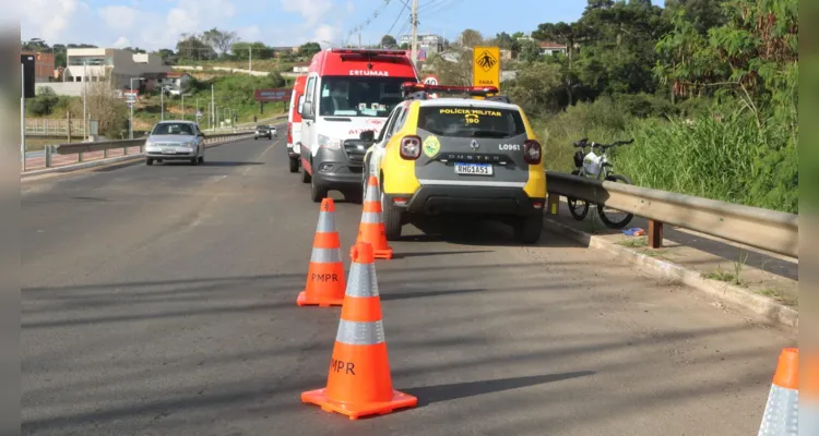 Agentes da Polícia Militar que passavam pelo local acionaram rapidamente o Samu