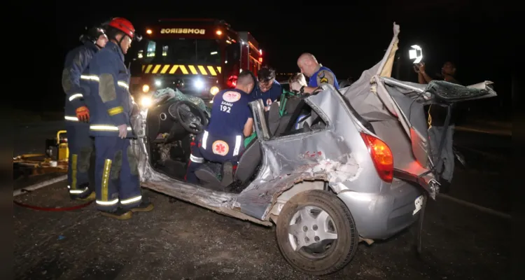Grave acidente aconteceu na noite desta quarta-feira (22), na PR-151, entre Carambeí e Ponta Grossa