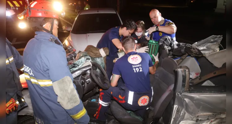 Grave acidente aconteceu na noite desta quarta-feira (22), na PR-151, entre Carambeí e Ponta Grossa
