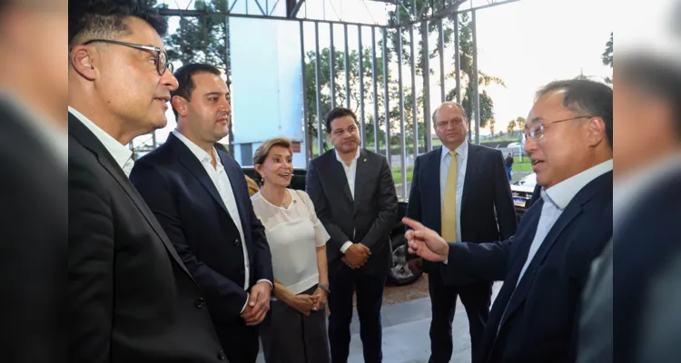 Carlos Massa Ratinho Junior participou nesta quinta-feira (23) do aniversário de 50 anos da inauguração da fábrica da Cargill