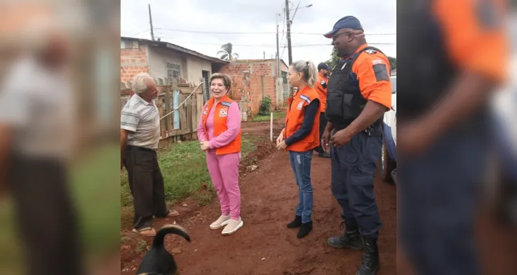 Chefe do executivo visitou as famílias e locais atingidos durante a manhã