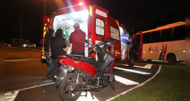 Ao todo, seis pessoas se envolveram no acidente.