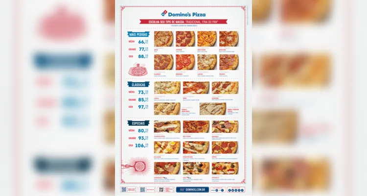 Domino's Pizza oferece descontos de 50% em Ponta Grossa