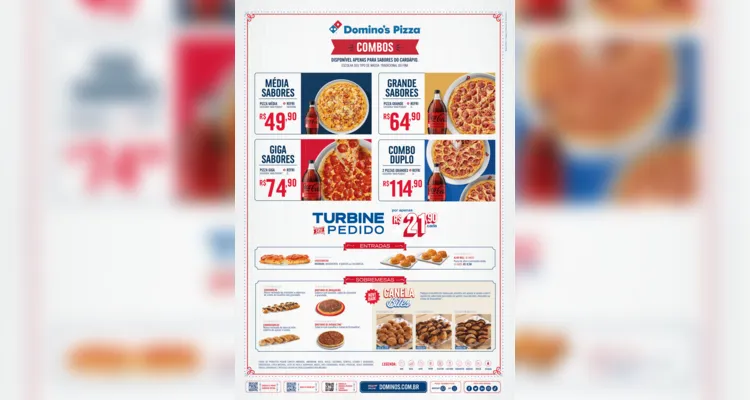 Domino's Pizza traz promoção ‘compre um e leve dois’ em PG