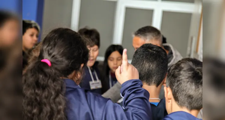 Confira as imagens da visita da turma do quinto ano da Escola Municipal Professora Aldo dos Santos Rebonato 