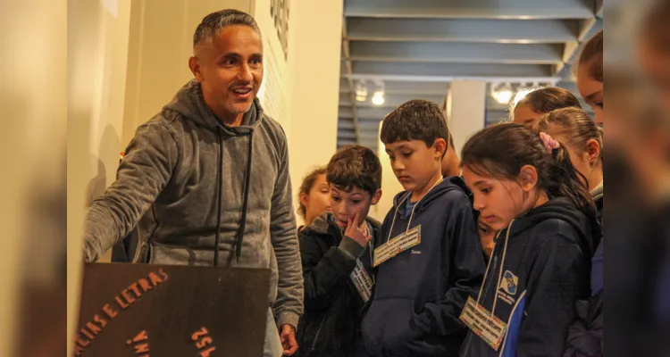 Confira as imagens da visita da turma do quinto ano da Escola Municipal Professora Aldo dos Santos Rebonato 