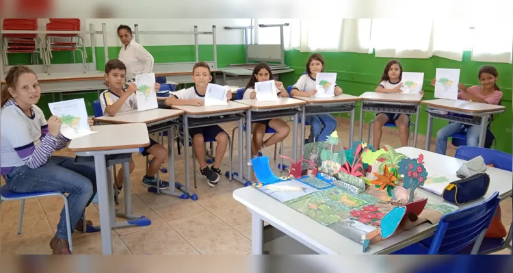 Trabalho em sala e com familiares em casa contribuiu para ampliar ainda mais ação ambiental