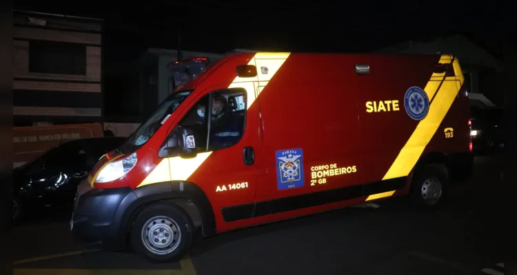 O Siate do Corpo de Bombeiros realizou o atendimento à vítima