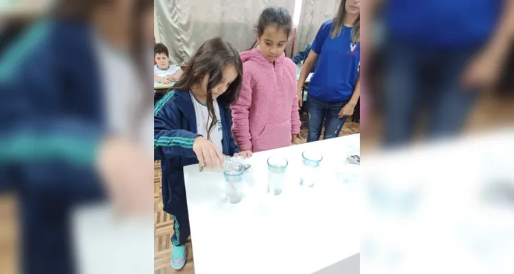 Conceitos como filtração, decantação e catação também foram propostos em sala de aula