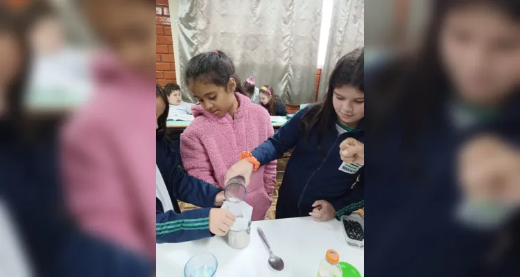 Conceitos como filtração, decantação e catação também foram propostos em sala de aula