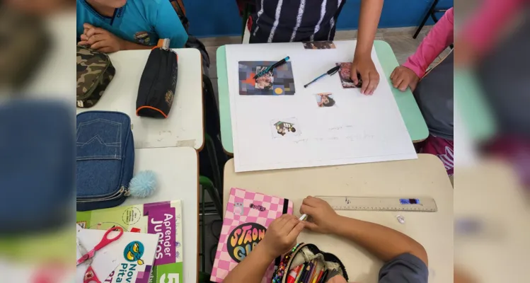 Cartazes e histórias em quadrinhos foram destaques produzidos pelos alunos