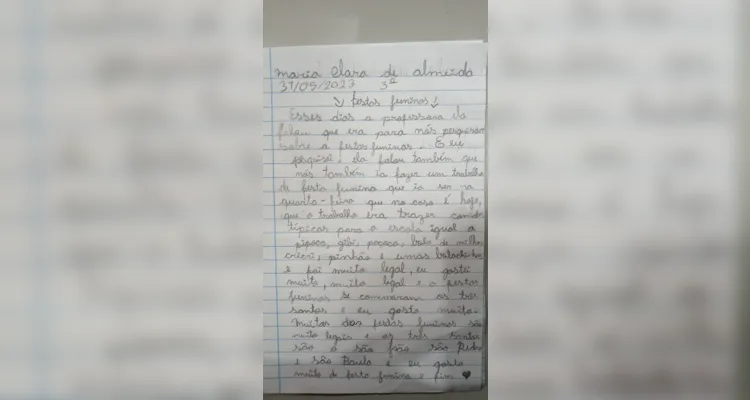 Desenvolvimento, com pratos típicos, cartazes e produções, teve protagonismo dos alunos