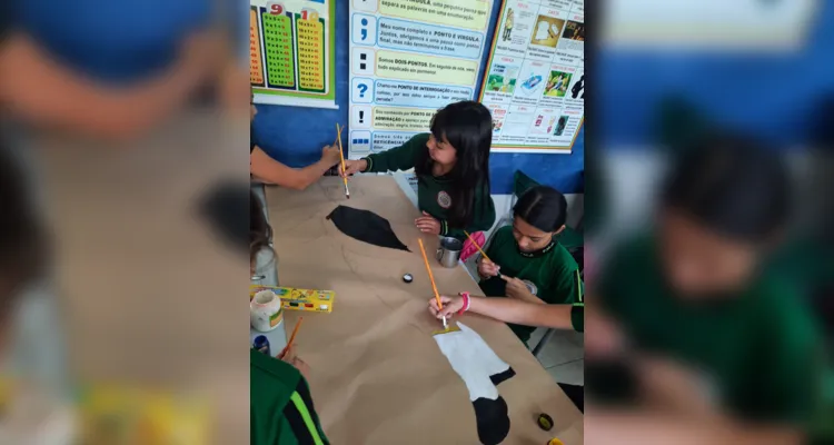 Diversos aspectos do período foram trabalhados pelos educandos