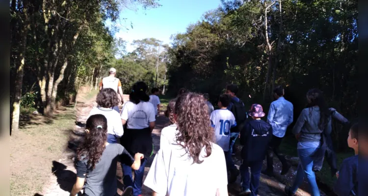 Ambiente foi amplamente explorado pelos educandos