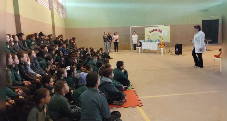 Desenhos, participação na palestra e muita interação marcou trabalho sobre a saúde na turma