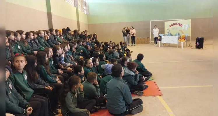 Desenhos, participação na palestra e muita interação marcou trabalho sobre a saúde na turma