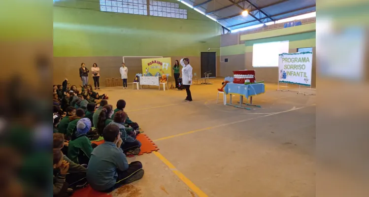 Desenhos, participação na palestra e muita interação marcou trabalho sobre a saúde na turma