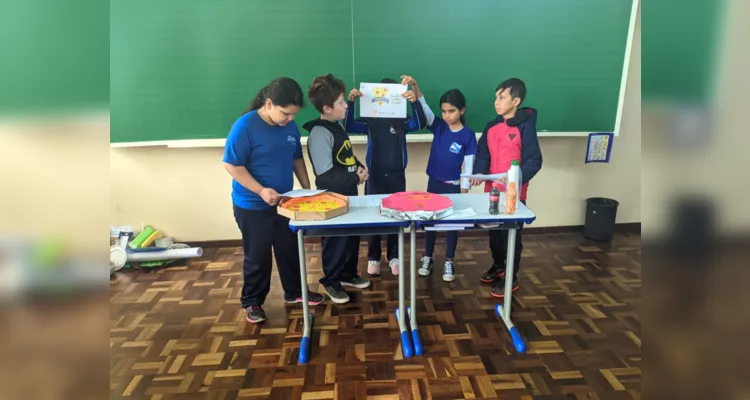 Os alunos elaboraram textos, maquetes e inúmeros materiais dentro das ações desenvolvidas em sala