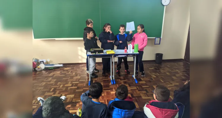 Os alunos elaboraram textos, maquetes e inúmeros materiais dentro das ações desenvolvidas em sala