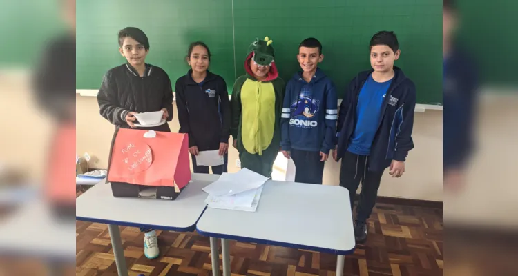 Os alunos elaboraram textos, maquetes e inúmeros materiais dentro das ações desenvolvidas em sala