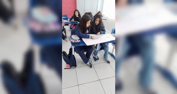 Atividades em sala de aula tiveram diversas etapas e materiais