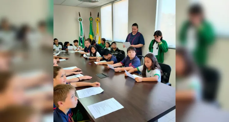 A entrevista fez parte do conjunto de ações realizadas pela turma visando o combate ao bullying