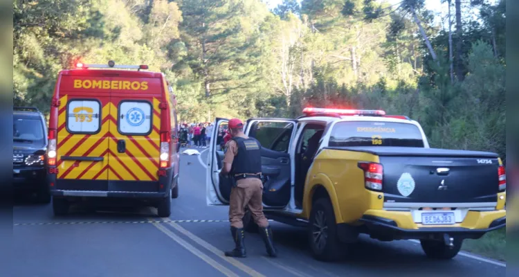 Duas pessoas morrem em grave acidente na PR-438 no Guaragi