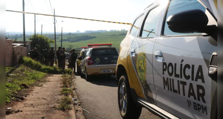 Homicídio aconteceu na tarde deste domingo, em Ponta Grossa