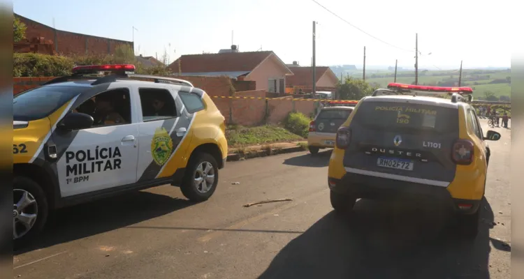 Homicídio aconteceu na tarde deste domingo, em Ponta Grossa