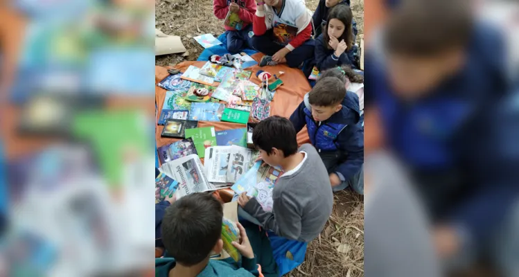 Diversos momentos e conteúdos abrilhantaram a saída a campo dos educandos