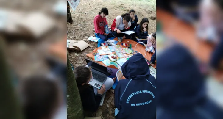 Diversos momentos e conteúdos abrilhantaram a saída a campo dos educandos