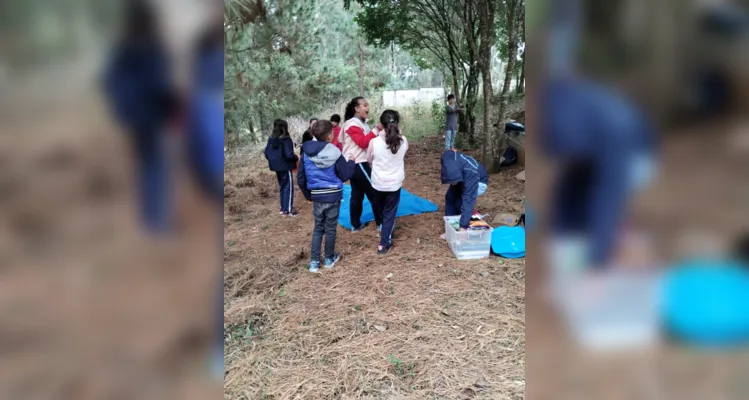 Diversos momentos e conteúdos abrilhantaram a saída a campo dos educandos