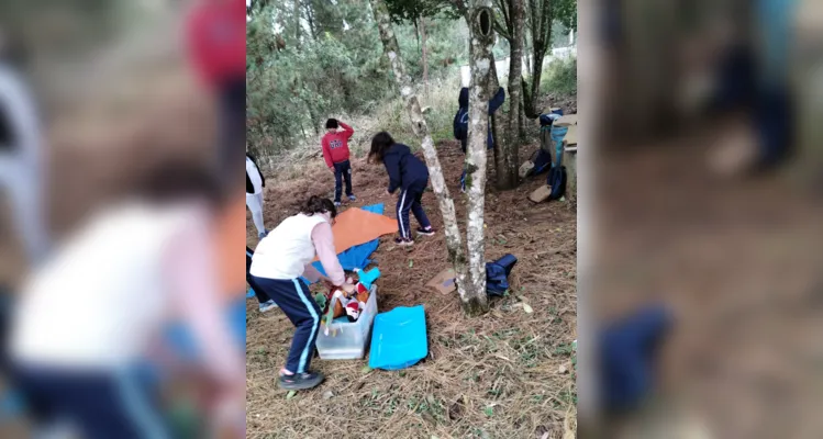 Diversos momentos e conteúdos abrilhantaram a saída a campo dos educandos