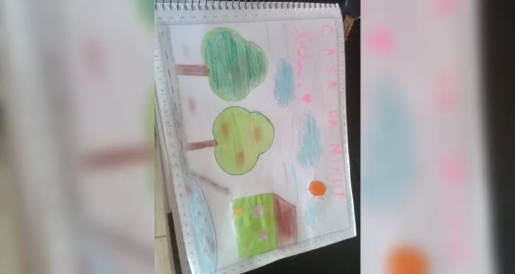 Registros em desenhos e fotos mostram como alunos fixaram conteúdos presentes na videoaula