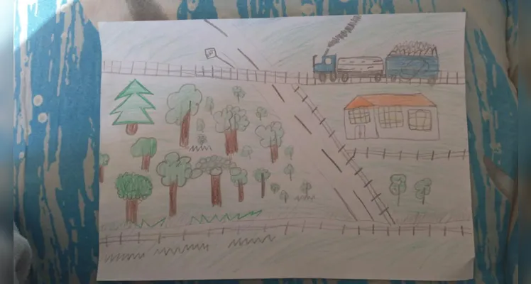 Registros em desenhos e fotos mostram como alunos fixaram conteúdos presentes na videoaula