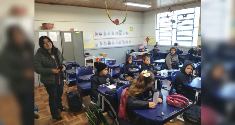 Alunos protagonizaram momentos importantes, como recolha de lixo e conscientização dos colegas