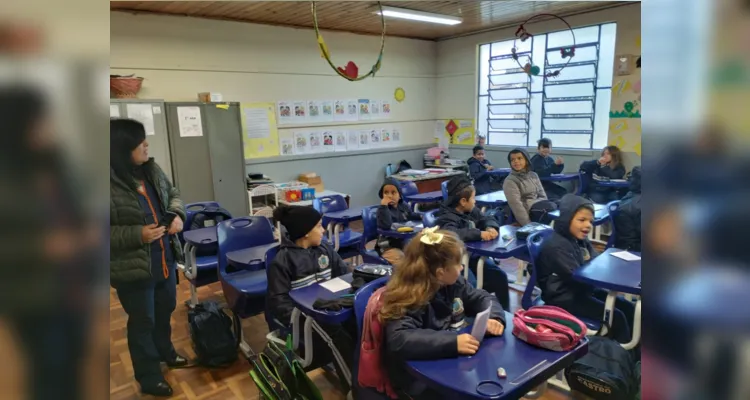 Alunos protagonizaram momentos importantes, como recolha de lixo e conscientização dos colegas