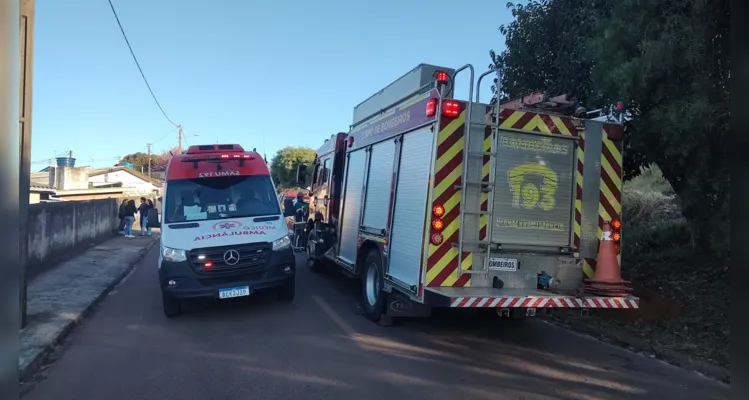 A mulher de 65 anos, que conduzia o carro, teve ferimentos moderados e foi atendida pelo Samu e pelo Corpo de Bombeiros