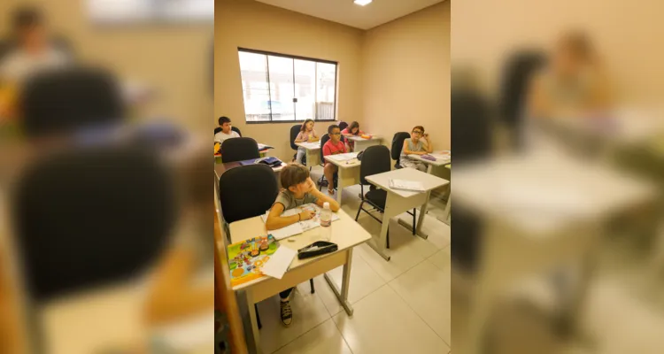 Salas de aulas possuem estruturas modernas e adequadas para um melhor aprendizado.