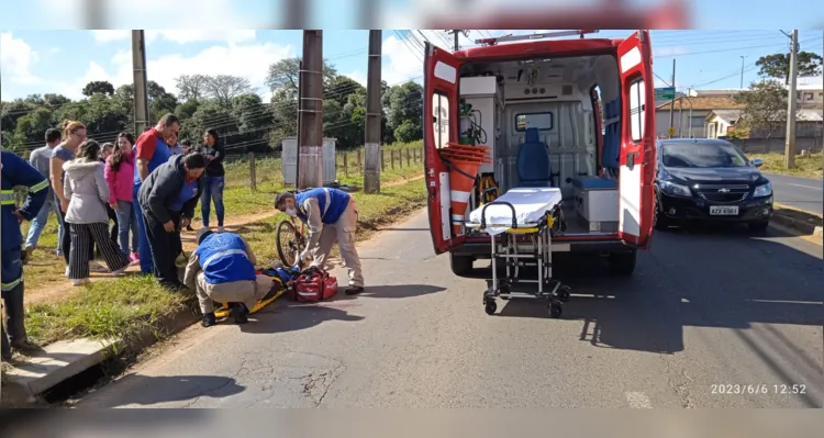 Acidente na Carlos Cavalcanti deixou estudante ferido